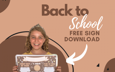Free Back To School Sign